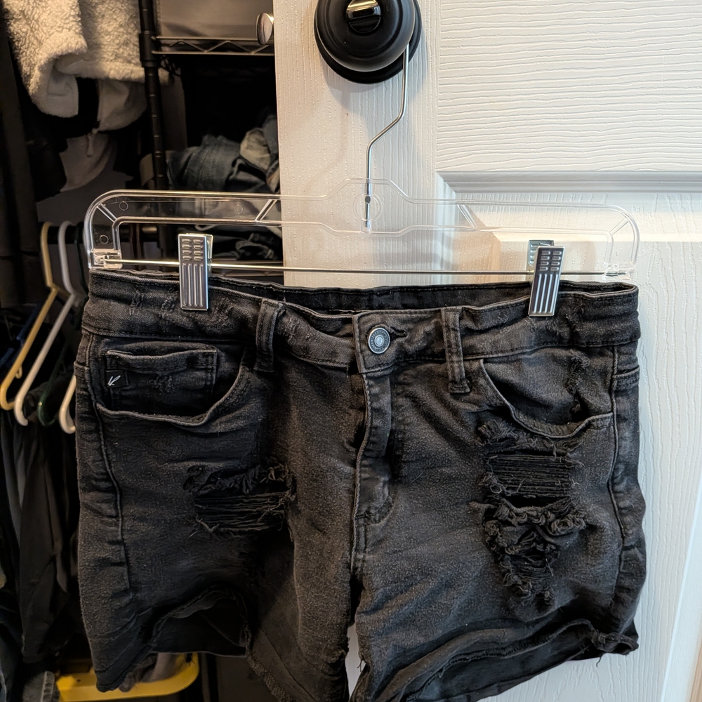 KanCan Black Denim Shorts